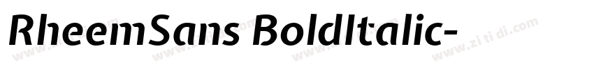 RheemSans BoldItalic字体转换 RheemSans BoldItalic字体转换
